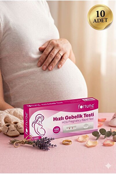 Fortune Gebelik Testi Hamilelik Testi % 99 Kesin Sonuç 10 Adet