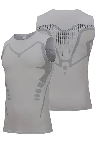 GHASSY CO Ghassy Co. Ανδρική γυμναστική - Αμάνικο αθλητικό μπλουζάκι γρήγορου...