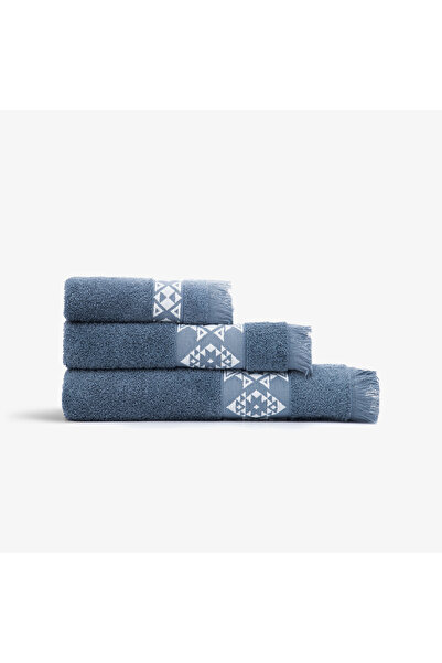 Green Black Σετ πετσετών 3 τεμαχίων Hereke Heritage Series σε σκούρο μπλε με ...