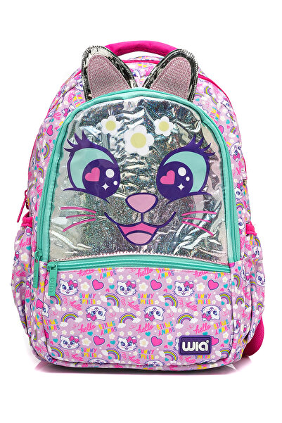 Wia Раница за начално училище „Сладка котка“ за момичета