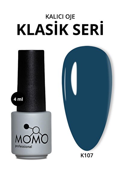 MOMO professional Kalıcı Oje K107, Koyu Petrol Mavisi, 4 ml