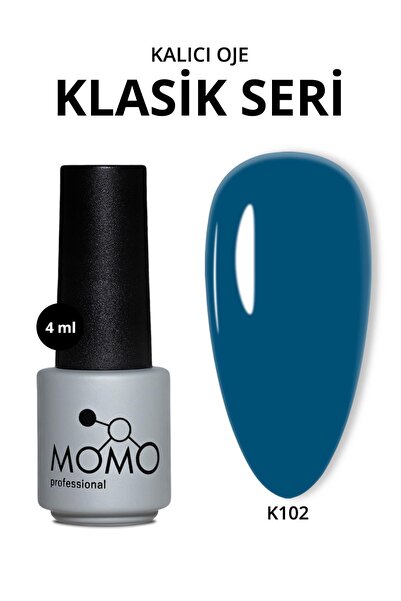 MOMO professional Kalıcı Oje K102, Petrol Mavisi, 4 ml