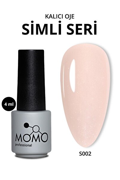 MOMO professional Kalıcı Oje S002, Gümüş Simli Fil Dişi, 4 ml