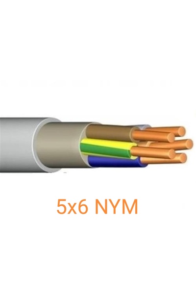 ÖZNUR 5x6 NYM BAKIR KABLO (2M)