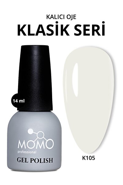 MOMO professional Kalıcı Oje K105 Gelin Beyazı 14 ml, TPO- FREE