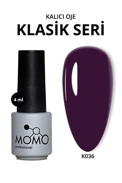 MOMO professional Kalıcı Oje K036, Koyu Mor, 4 ml