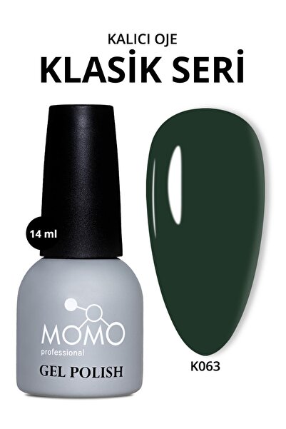 MOMO professional Kalıcı Oje K063, Koyu Çam Yeşili, 14 ml
