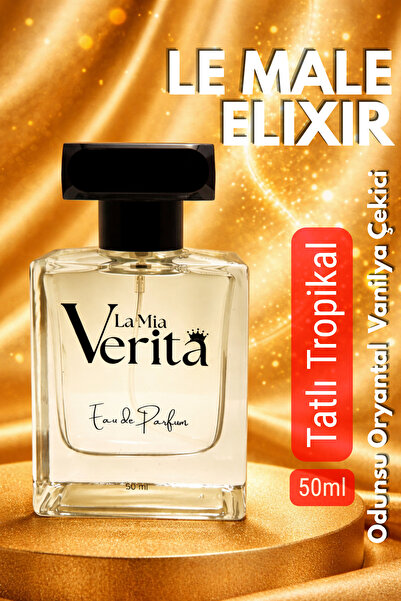 la mia verita Le Male Elixir Erkek parfümü Oryantal Fuje Bal, Vanilya LMV200 ...
