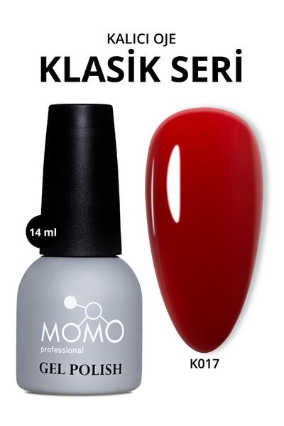 MOMO professional Kalıcı Oje K017, Kızıl Bordo, 14 ml