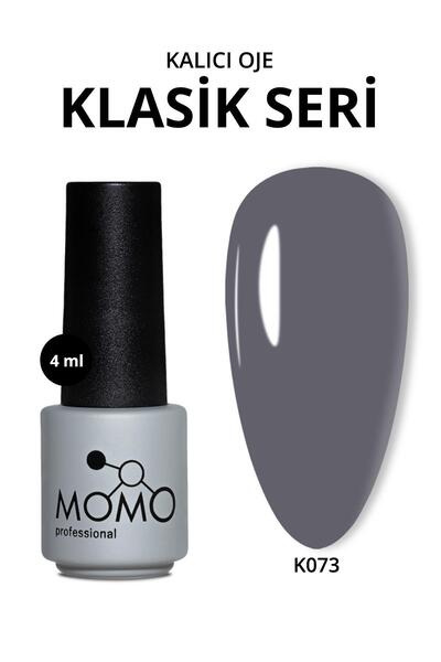 MOMO professional Kalıcı Oje K073, Koyu Gri, 4 ml