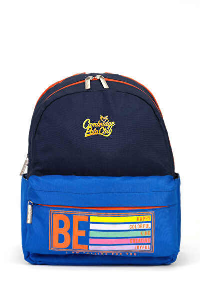 Cambridge Polo Club Be Happy Unisex Children's Kindergarten Bag with Front Po...