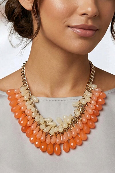 PETEK AKSESUAR Crystal Drop Exaggeration Necklace B