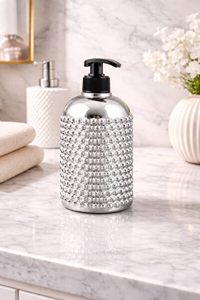 ANGDESİGN YILDIZ Cam Sabunluk KAPLAMA-KROM •• Mutfak & Banyo Tezgah Üstü Mode...