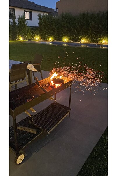İklim Özel Yapım Demir Mangal Barbekü 40x125 Döküm Izgara Nusret Izgara