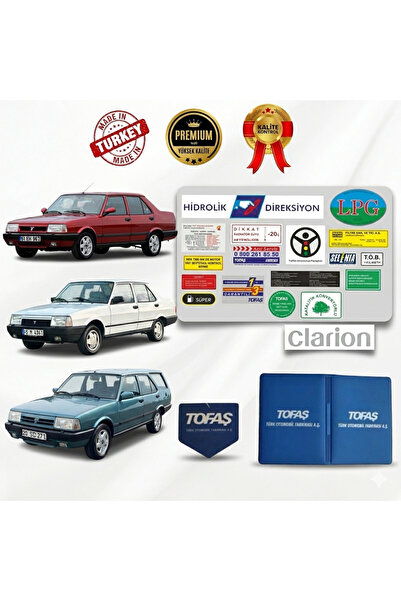 otodemir Tofaş Etiket Takımı Yeni 19 Adetli - Tofaş Etiket Takımı-tofaş Orjin...