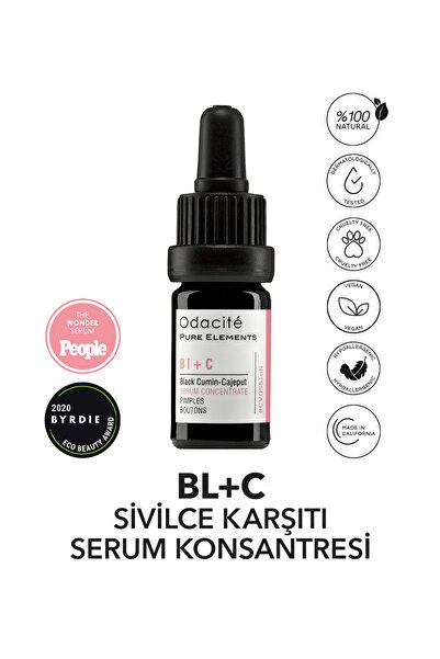 Odacité Bl+C, Siyah Kimyon ve Cajeput Özlü Karşıtı Serum Konsantresi 5ml