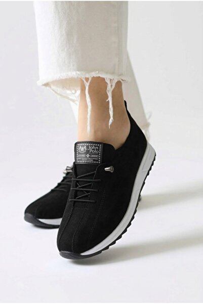 JOİN POLO Γυναικεία Μαύρα Τζιν Ορθοπεδικά Παπούτσια Καθημερινά Casual