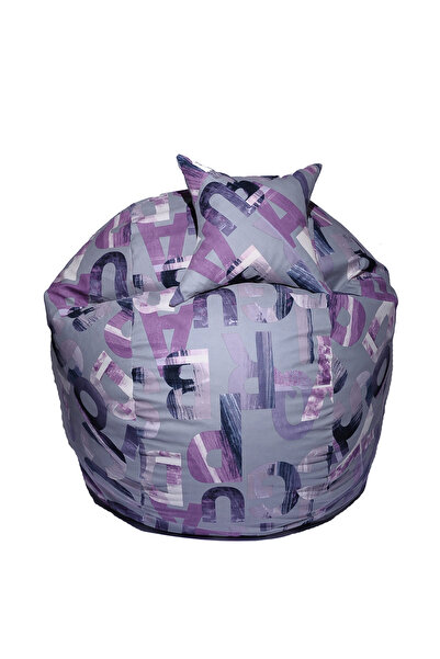 Pufrelax Set Fotoliu King Size cu Perna, Material Textil - Mystique