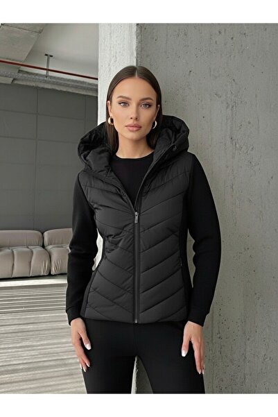 VESS MODA Παλτό με κουκούλα ZRA Range Rover Mom-Diver Detail Αντιανεμικό Slim...