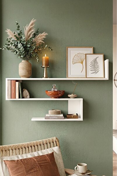 Yurudesign Shelf R10 Modern Duvar Rafı Kitaplık