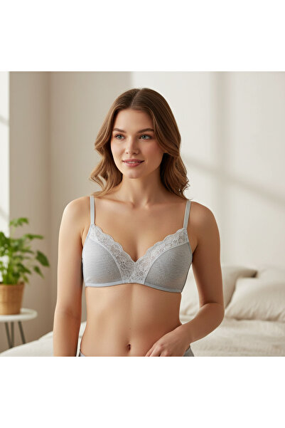 BONBON Women's Underwire-Free Jacquard Camisole Rib Soft Bra Bb2448