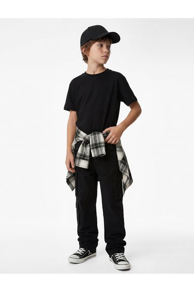 Koton Cotton Short Sleeve Crew Neck Oversize Basic T-Shirt