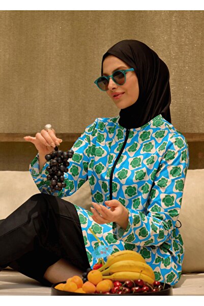 HOUSE OF MODEST Tesettür Mayo Retro Blue