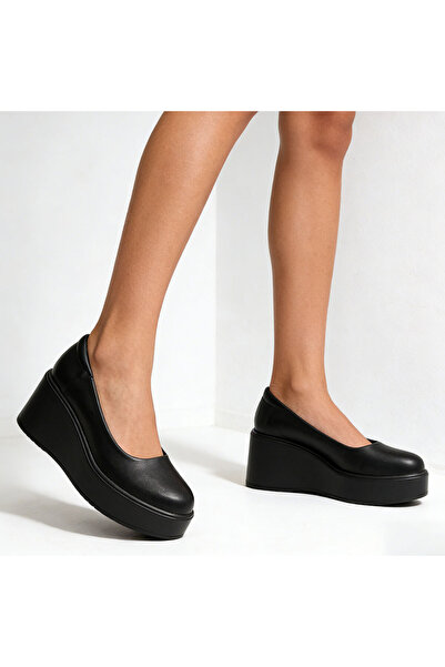 Tmall Pantofi casual de dama,Din piele ecologica intoarsa,Cu platforma,P1260,...