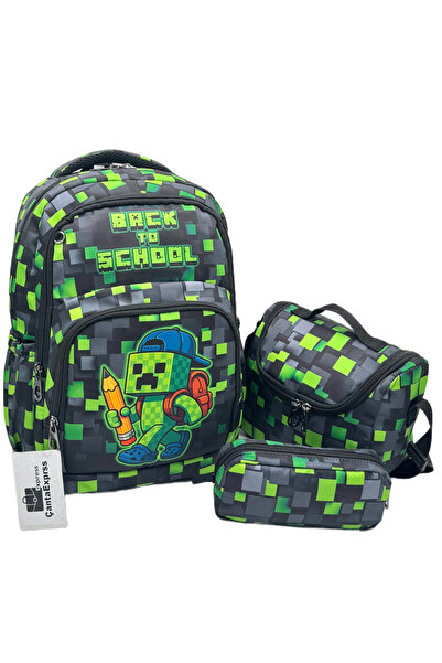 ÇantaExpress Σετ 3 τεμαχίων Σακίδιο πλάτης για αγόρια Δημοτικού Σχολείου με μ...