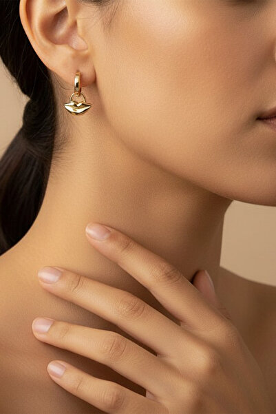 XUPING JEWELRY أقراط على شكل شفاه من مجوهرات ستايل إنساي/شوبينغ