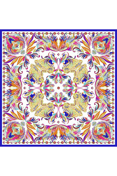 Deserto Fashion ✨ %100 Saf İpek Twill Eşarp - Özel Tasarım Tok Duruşlu ✨90x90