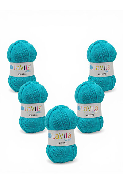 LaVita Yarn Κρυστάλλινο νήμα πλεξίματος στο χέρι 100% ακρυλικό 500γρ 5 ΤΕΜΑΧΙ...