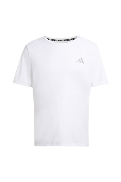 adidas Ανδρικό λευκό μπλουζάκι με στρογγυλή λαιμόκοψη Run Essentials