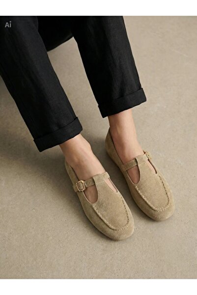 Adım Dünyası Γυναικεία Σουέτ Mary Jane Μπαλαρίνα Καθημερινά Κομψά Άνετα Κλασι...