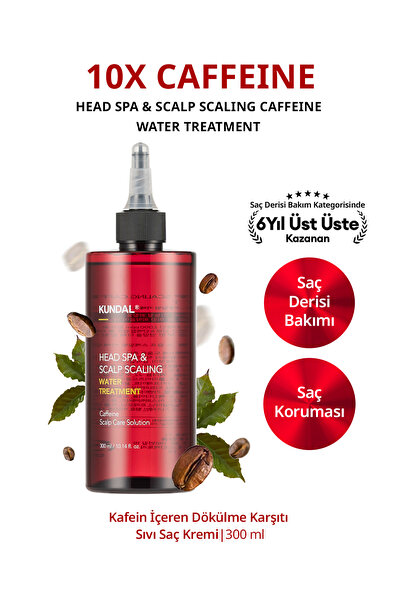 Kundal Kafeinli, Dökülme Karşıtı Sıvı Saç Kremi Head Spa & Scalp Scalıng Caff...