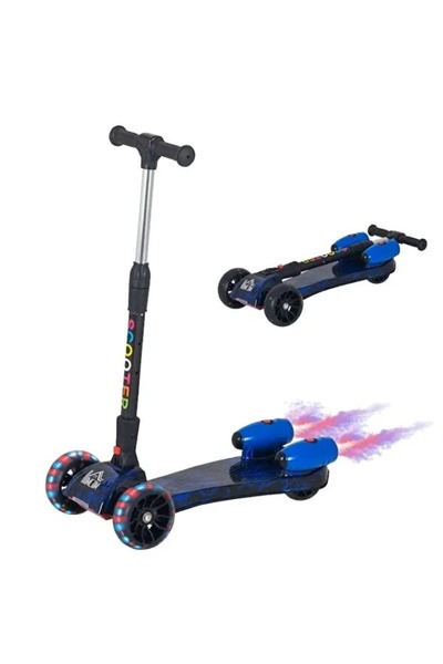 OEM Παιδικό πατίνι 3 τροχών, ρυθμιζόμενο, πτυσσόμενο με φώτα LED, πατίνι, ήχο...