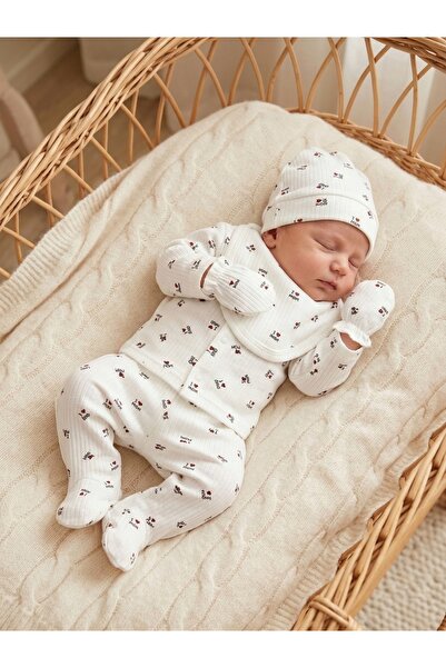 5-PIECE HOSPITAL OUTLET 100% COTTON SET WICK PATTERNED MOM&DAD NEWBORN EXTRA COMFORT