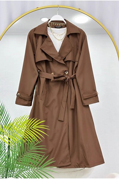 MODA VEDAT ΜΑΚΡΙ ΚΑΜΠΑΝΙΑΜΕΝΟ ΠΑΛΤΟ ΜΕ ΔΙΠΛΟ ΚΟΥΜΠΙΑΡΙΚΟ ΣΥΣΤΗΜΑ