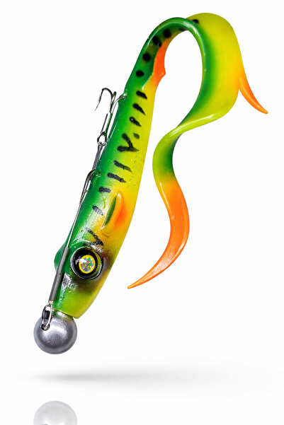 sr sazanrig Shock Tail 19 cm Üçlü İğne NO:4 Çelik tel Modifiyeli Hazır Zokalı...