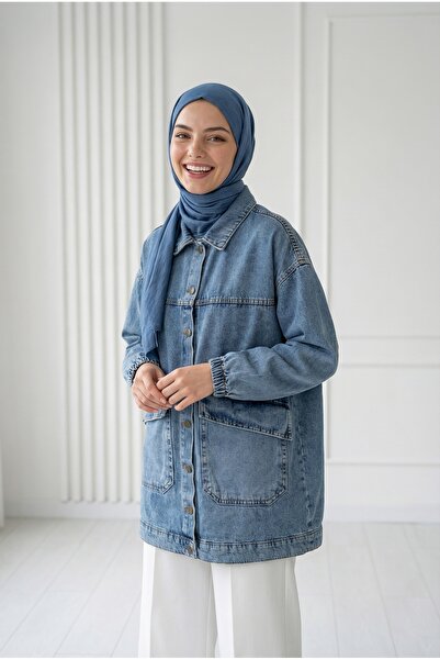 BENAHOLL سترة كابينيا كيبليس كابليد روبالا دينم-LS3322 أزرق فاتح