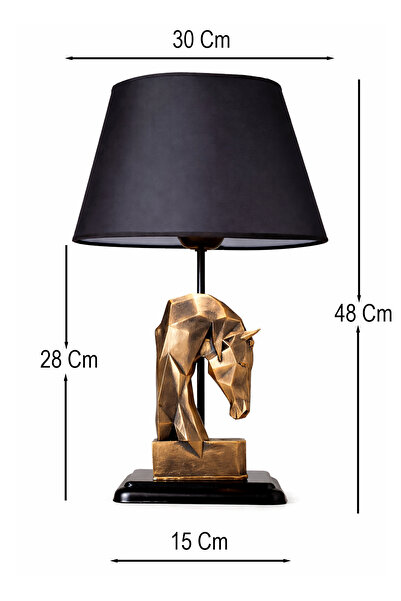 Hmydesign Ordre Abajur Eskitme Siyah Başlık