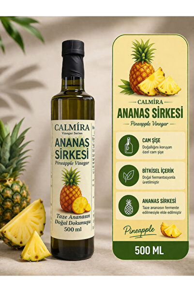 CALMİRA Ananas Sirkesi / Fermantasyon Pineapple Vinegar 500 Ml