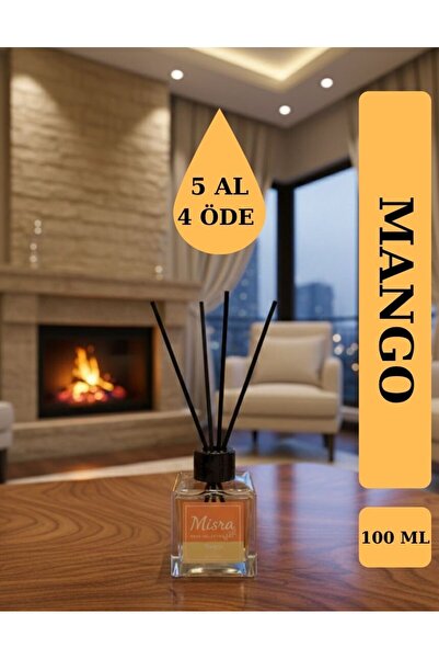 misra home collection 100ML Mango Kokusu Çubuklu Oda Kokusu Dolap Banyo Ev Od...