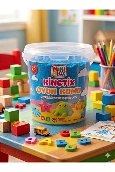 MİNİBLOX Doğal Kinetik Oyun Kumu 1kg