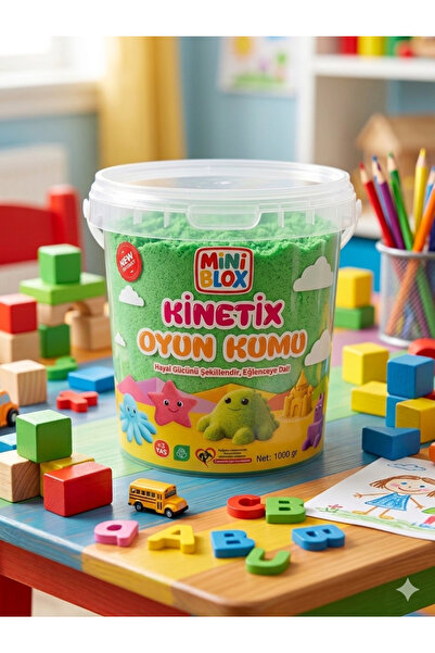 MİNİBLOX Doğal Kinetik Oyun Kumu 1kg
