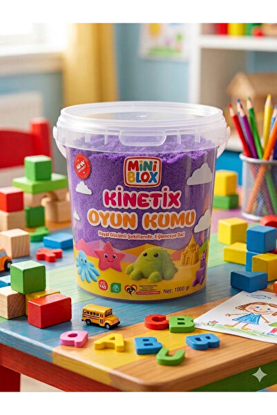 MİNİBLOX Doğal Kinetik Oyun Kumu 1kg
