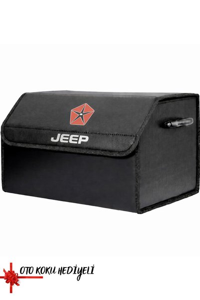 Buscarpone Jeep Marka Logolu Oto Bagaj Organizer Çanta Oto Bagaj Çantası 2 Bö...