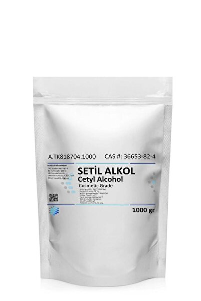 Aromel Setil Alkol | 1 Kg | Cosmetic Grade | Cetyl Alcohol