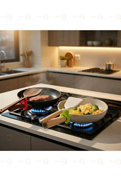 MAİN SHOP 2 τεμάχια σιλικόνης κουζινάκια και σκεύη κουζίνας θήκη για κουτάλια...