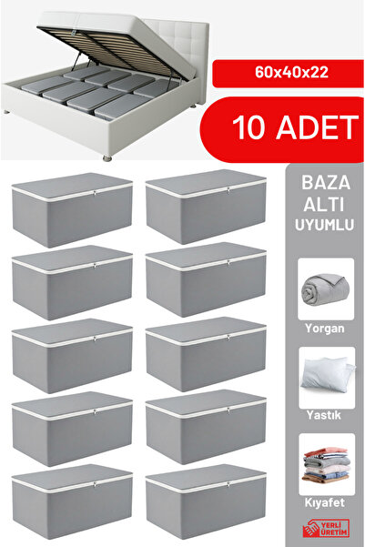 Set of 10 - Anthracite Oversized Base Bottom & Sofa Bed Hatch (60 x 40 x 22 cm)